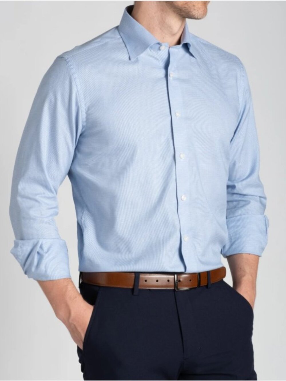 Stantt Wrinkle-Resistant Twill Dress Shirt Size XL NWOT